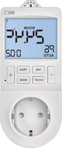 Bol.com Digitale 2-in-1 stopcontactthermostaat en timer voor kamertemperatuurregeling - Verwarming en koeling - Radiator infraro... aanbieding