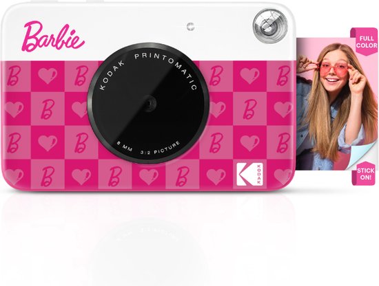 Kodak - Printomatic Barbie Camera - Iconic Style - Instant Camera
