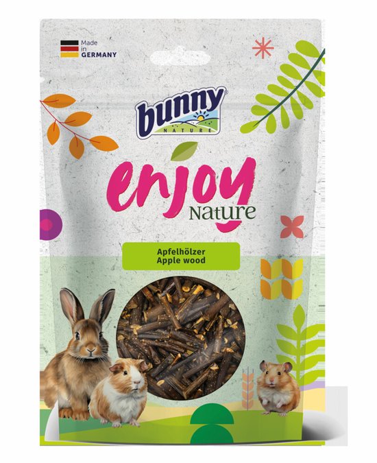 Bunny Nature Enjoy Nature Apple Wood - 6 x 100 gr - Voordeelverpakking