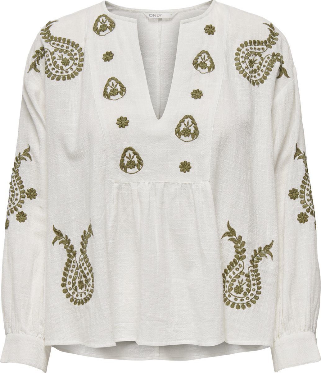 ONLY - ONLMOON L/S EMB TOP WVN NOOS Dames Top
