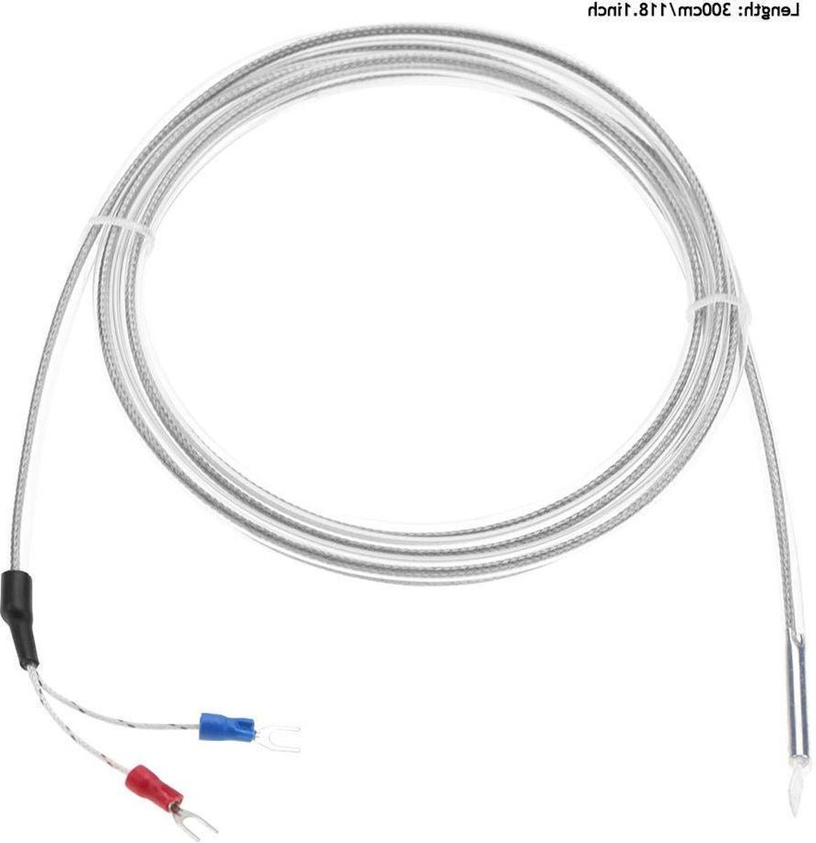 PTFE 2-draads K-type Thermokoppel met Waterdichte Corrosieweerstand