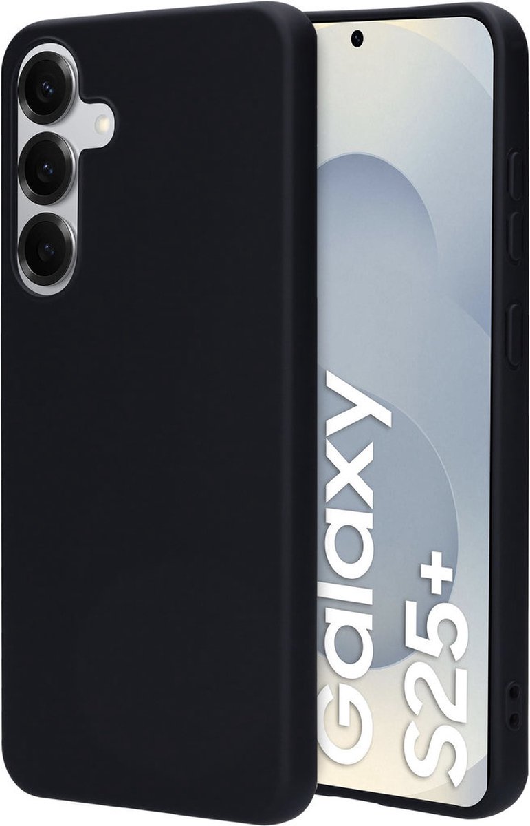 Mobiparts hoesje geschikt voor de Samsung Galaxy S25 Plus - Siliconen - Zwart