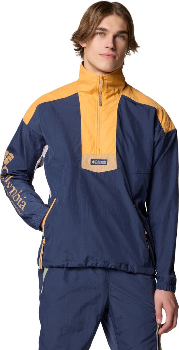 Columbia Riptide II Retro Windbreaker Anorak 2121681466 Mannen Jasje Blauw