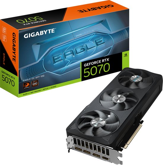 GIGABYTE GeForce RTX 5070 EAGLE OC SFF 12G - Videokaart - 12GB GDDR7 - PCIe 5.0 - 1x HDMI - 3x DisplayPort