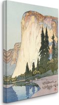 Toile Cadrée Albert Bierstadt - Chutes Du Nevada, Yosemite - Reproduction Prête à Accrocher - Neuf