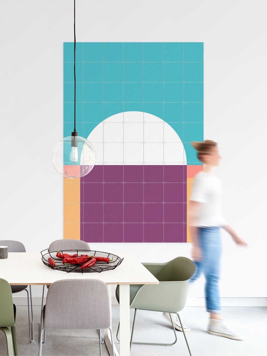 IXXI Many Shapes of... 1, Studio Kars + Boom - 80 x 100 cm - Gratis ophangtool - Grote wanddecoratie en posters - Abstract, Grafisch Ontwerp