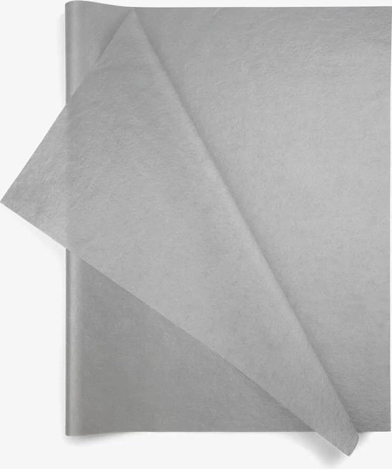 Papier de soie Argent double face | 17 grammes | Imperméable et résistant aux couleurs | B4 25x36 cm 96 feuilles