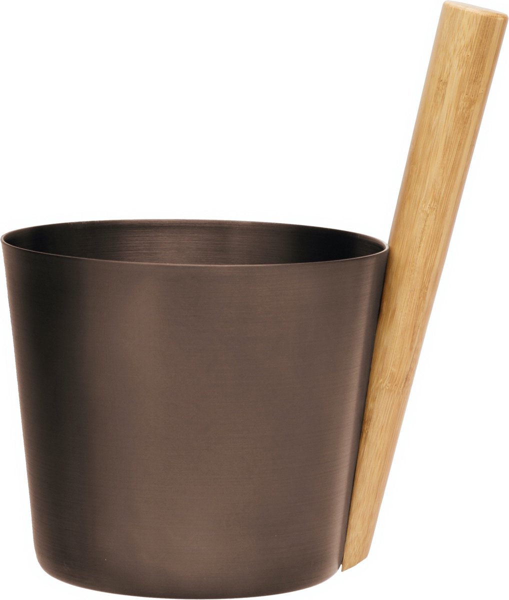 Goedkoopste Rento Sauna Emmer, Design - Bruin/Zwart (5L