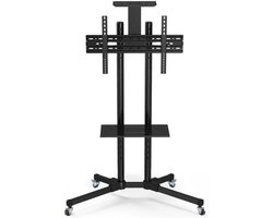 TV Standaard - Verrijdbaar - Verstelbaar tot 173cm - Voor 32-65 inch