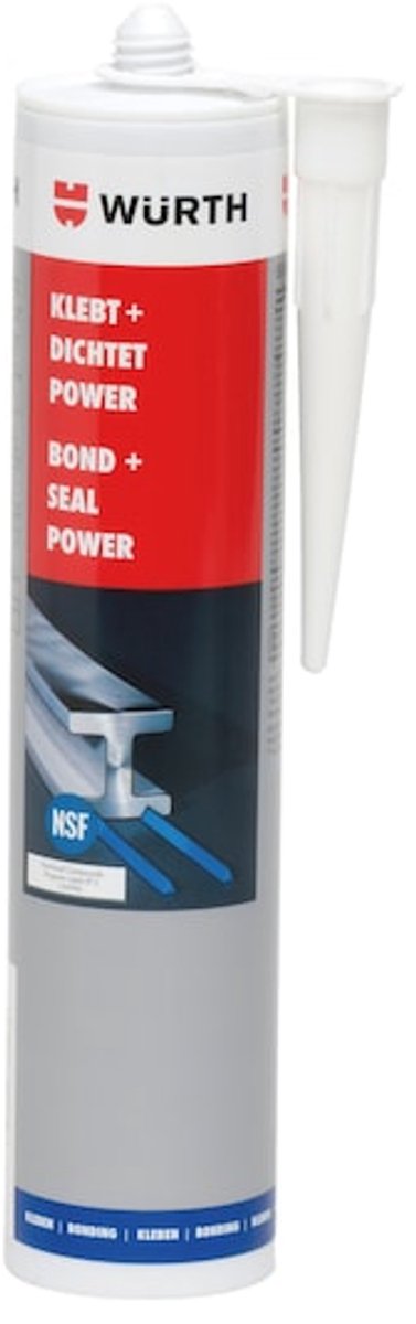 Wurth - Constructielijm, bond and seal power nsf - kleeft + dicht power constructielijm inhoud 300 ml