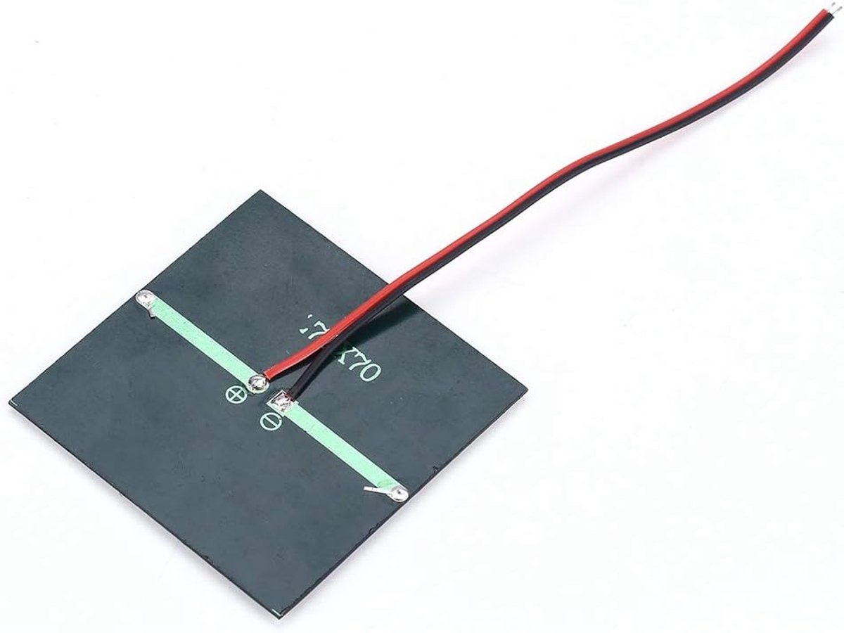 Mini Draagbare Zonnepaneel 0.7W 1.5V - DIY Oplader voor 1.2V Batterij