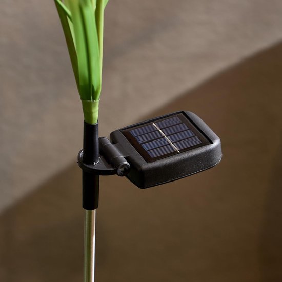 Vixson - Éclairage Solar de jardin - Lampe à Bloem - Lampe à fleurs - Éclairage d'ambiance extérieur - Éclairage extérieur à Énergie solaire - Blauw - BLOSSUN