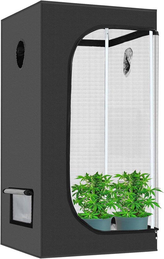 Tenda Da Coltivazione 60x60x120cm - Kit Idroponico Con Mylar Riflettente E Vassoio - Foto 12