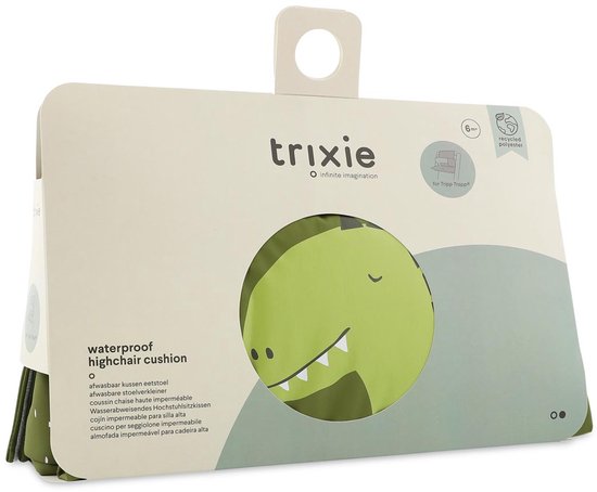 Trixie Waterdicht Kinderstoelkussen - Meneer Dino van Trixie — afbeelding 4