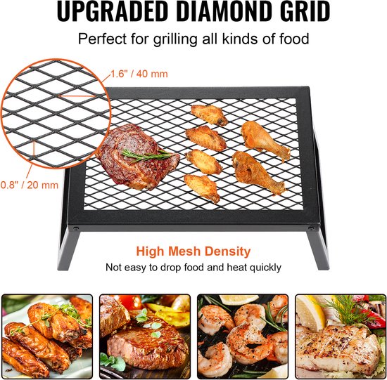 VEVOR BBQ Gills Houtskoolgrill Vouwgrill 458 x 305 x 205 Mm Tafelgrill Afzonderlijk Reisgrill 6 Kg Laadvermogen Outdoor Opvouwbare Picknickgrill van VEVOR — afbeelding 5