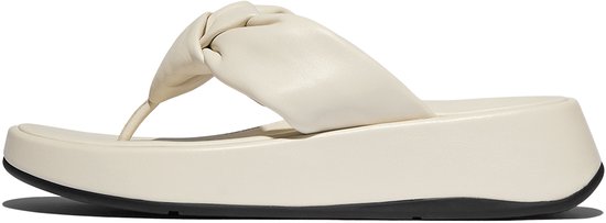 FitFlop F- Mode à plateforme en cuir souple Mode Knot BEIGE - Taille 41