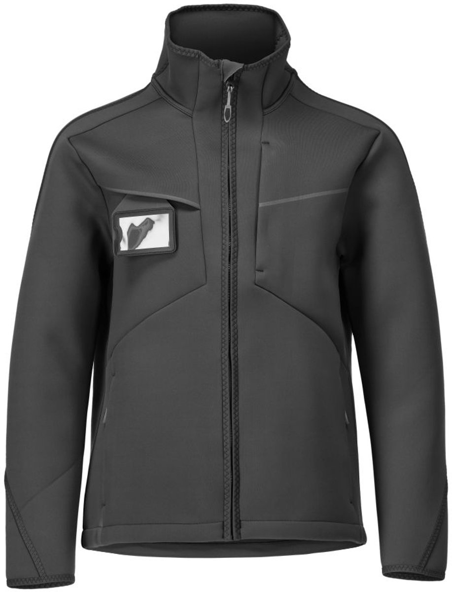 Mascot Customized Softshell jas 22085-662 - Zwart - S