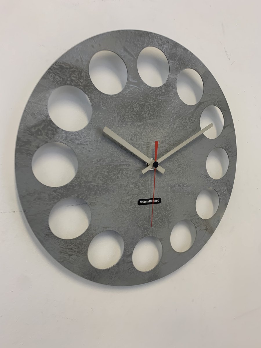 MOSACLOCK GREY LABEL Wandklok Modern Industrieel Design