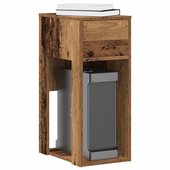 Computertorenstandaard lade eiken craft 30x44x74 cm