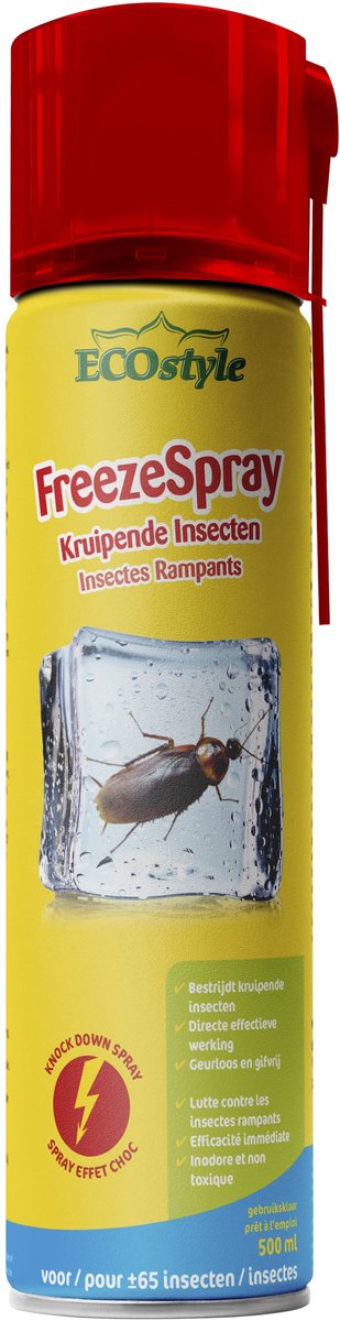 Ecostyle Kruipende Insecten Bevriezingsspray - Insectenbestrijding - 500 ml Bevriezingsspray
