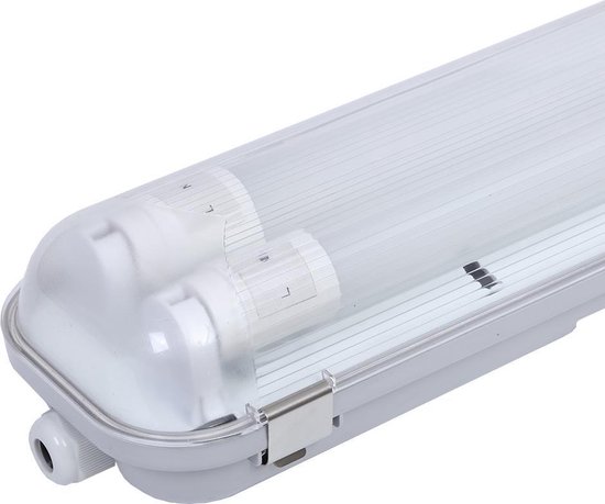 HOFTRONIC - Dubbel LED TL armatuur 120cm - IP65 waterdicht - T8 G13 fitting  -... | bol.com