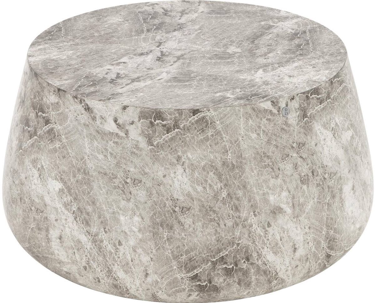 Goossens Orsta Salontafel - Glasvezelbeton - 80 x 45 x 80 cm - Rond