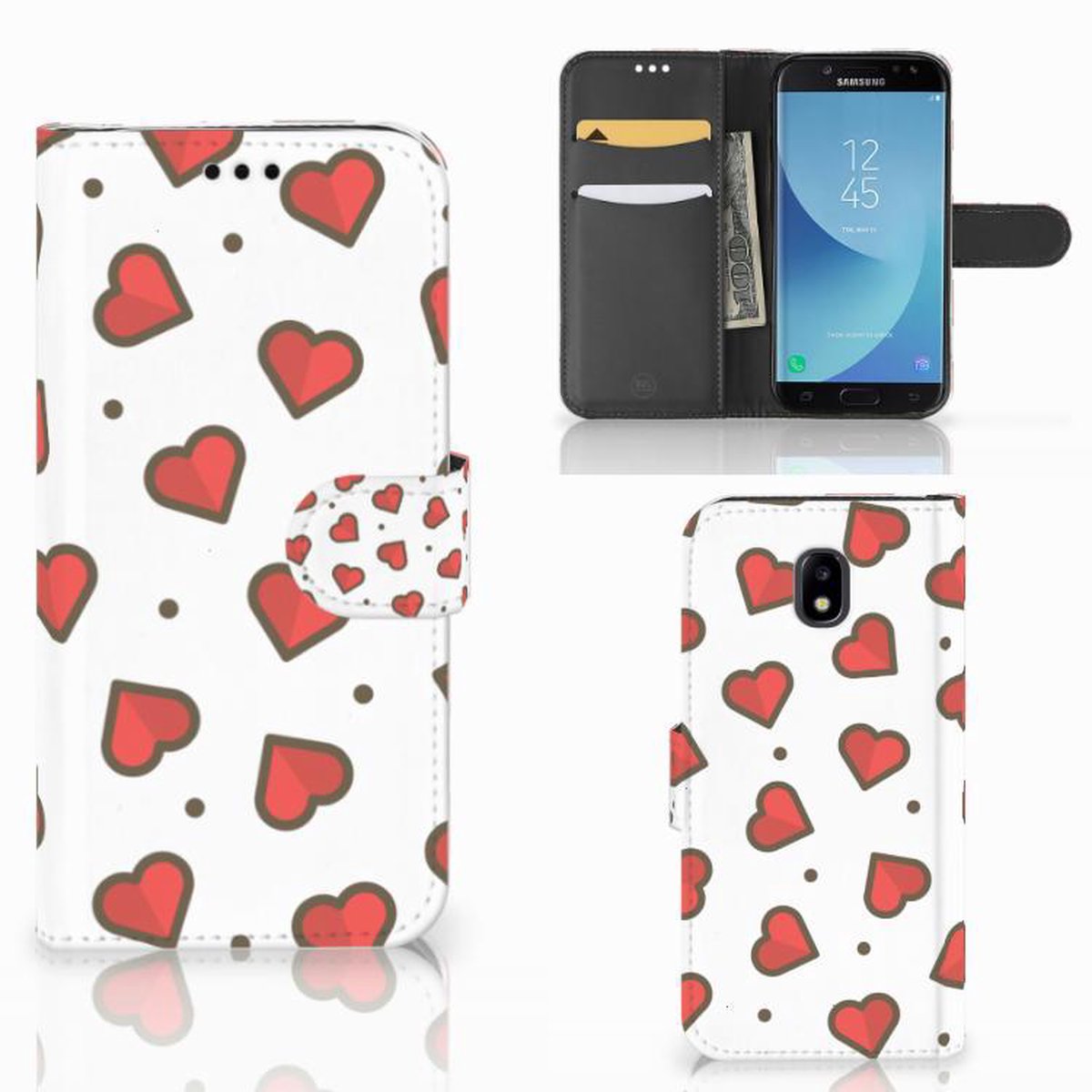 Samsung Galaxy A30 Telefoon Hoesje Hearts