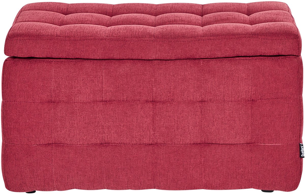 MICHIGAN - Ottomaan - Rood - Polyester