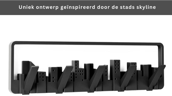 Kapstok met wandrek 80 cm, hangrek van bamboe voor de Kapstok met wandrek 80 cm, hangrek van bamboe voor de