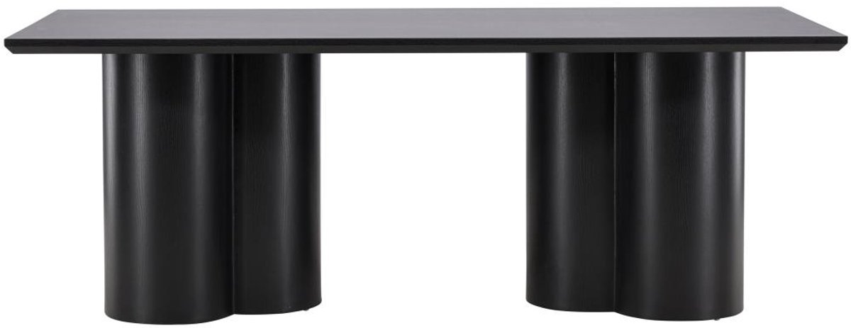 Svea - Rova rechthoekige eettafel - 100 x 210 cm - zwart