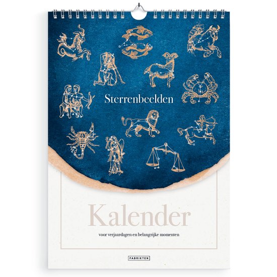 Calendrier d'anniversaire des Fabrikten - Signes du zodiaque - A4