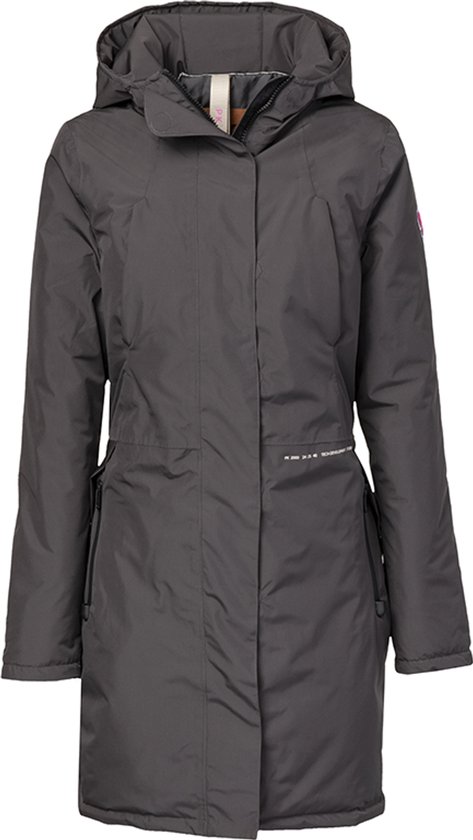 PK International - Regenjas - Dames - Waterdicht - Ademende voering - Capuchon - Rumble - Grijsblauw - M/38