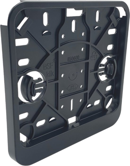 Kentekenplaathouder brommer scooter - ABS - 145x125mm - zwart