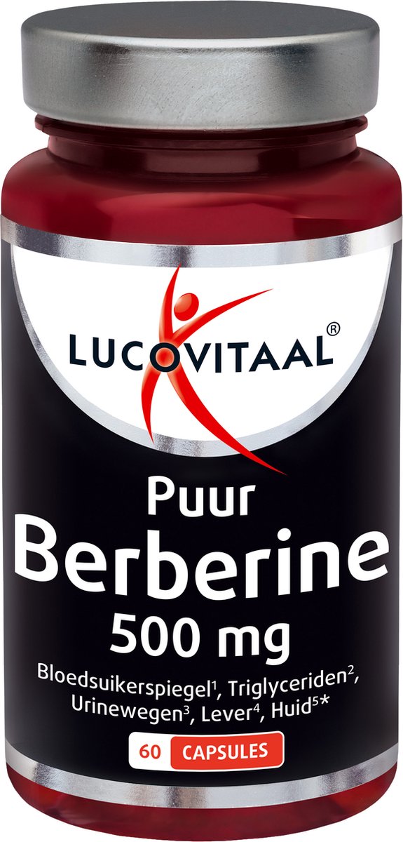 2+2 gratis: Lucovitaal Berberine Puur 500 mg 60 capsules