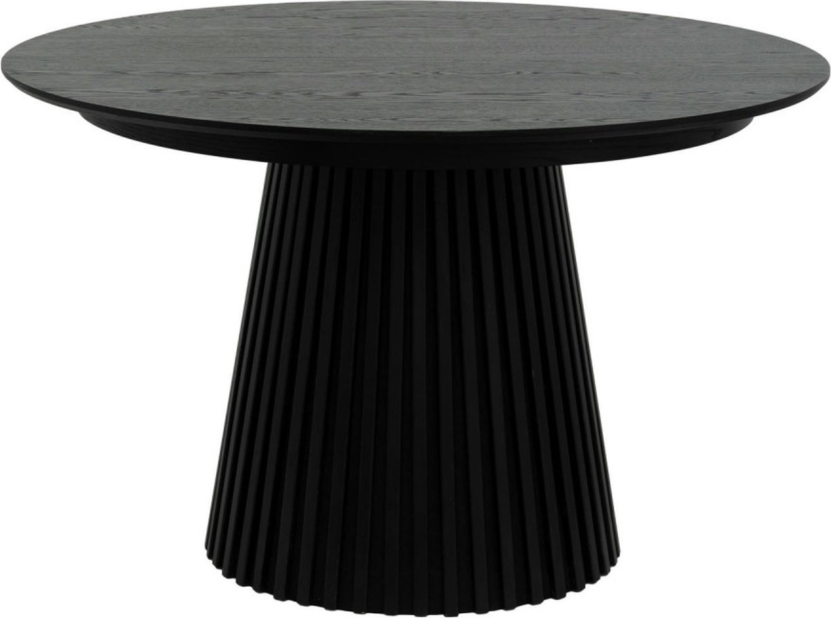 Giga Meubel Eettafel Svendborg - Uitschuifbaar Ø120-220cm - Zwart