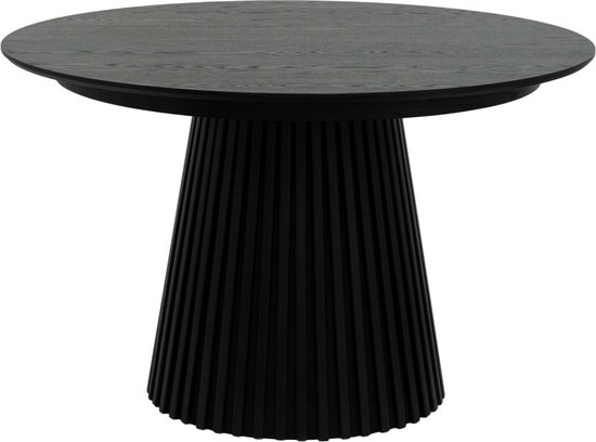 Giga Meubel Table à manger Svendborg - Extensible Ø120-220cm - Zwart