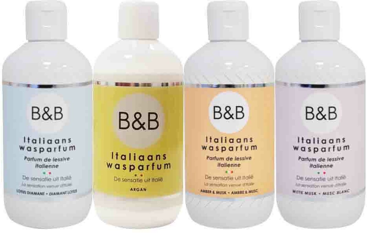 Goedkoopste B&B Italiaanse Wasparfum Argan & Amber-Witte Musk & Lotus Diamant Pakket