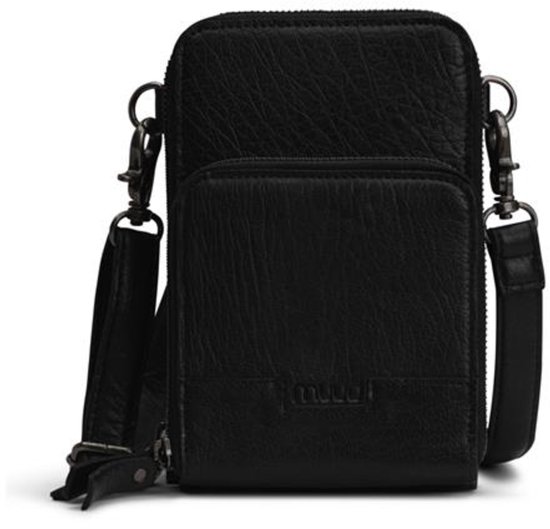 Muud - Dafna - Luxe handgemaakte lederen cross-body tas - Black