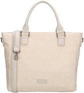 Sac à main Beagles Formentera - Cabas - Bandoulière - Paille - Été - Poches zippées - Pratique - Crème