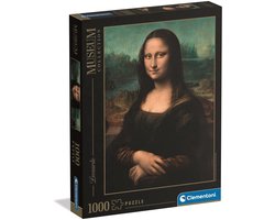 Clementoni - Puzzel - 1000 Stukjes - Mona Lisa (Leonardo da Vinci) - Puzzel Voor Volwassenen