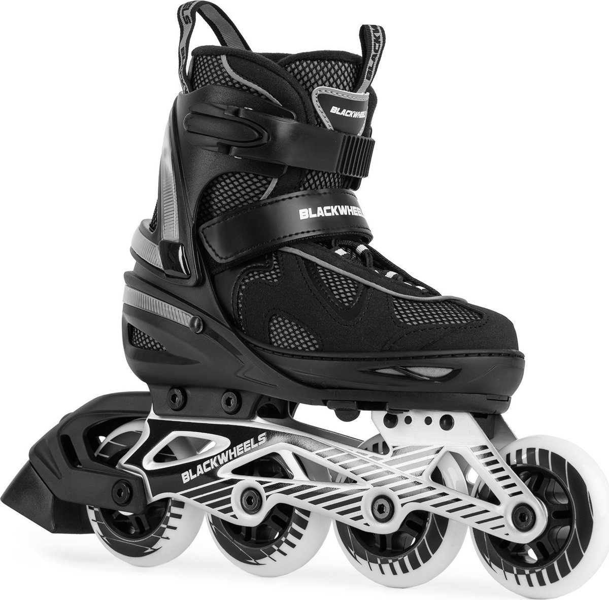 BLACKWHEELS Flex PRO Skeelers Inline Skates Inlineskates Verstelbaar Zwart