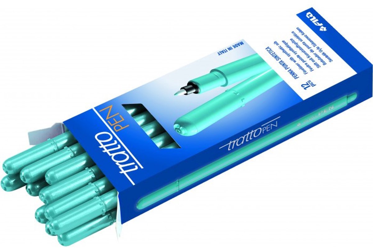 Tratto Pen fijnschrijver Fijn Lichtblauw 12 stuk(s)