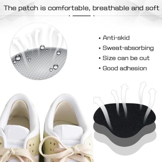 Health Press® Hielkussens voor Schoenen - Premium Hielkussen Beschermers - 3 Paar Inlegzolen in