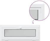 vidaXL - Fenêtre de cave - "RISOR" - 100x40 - cm - Inclinable - 3 - Vitrages - blanc