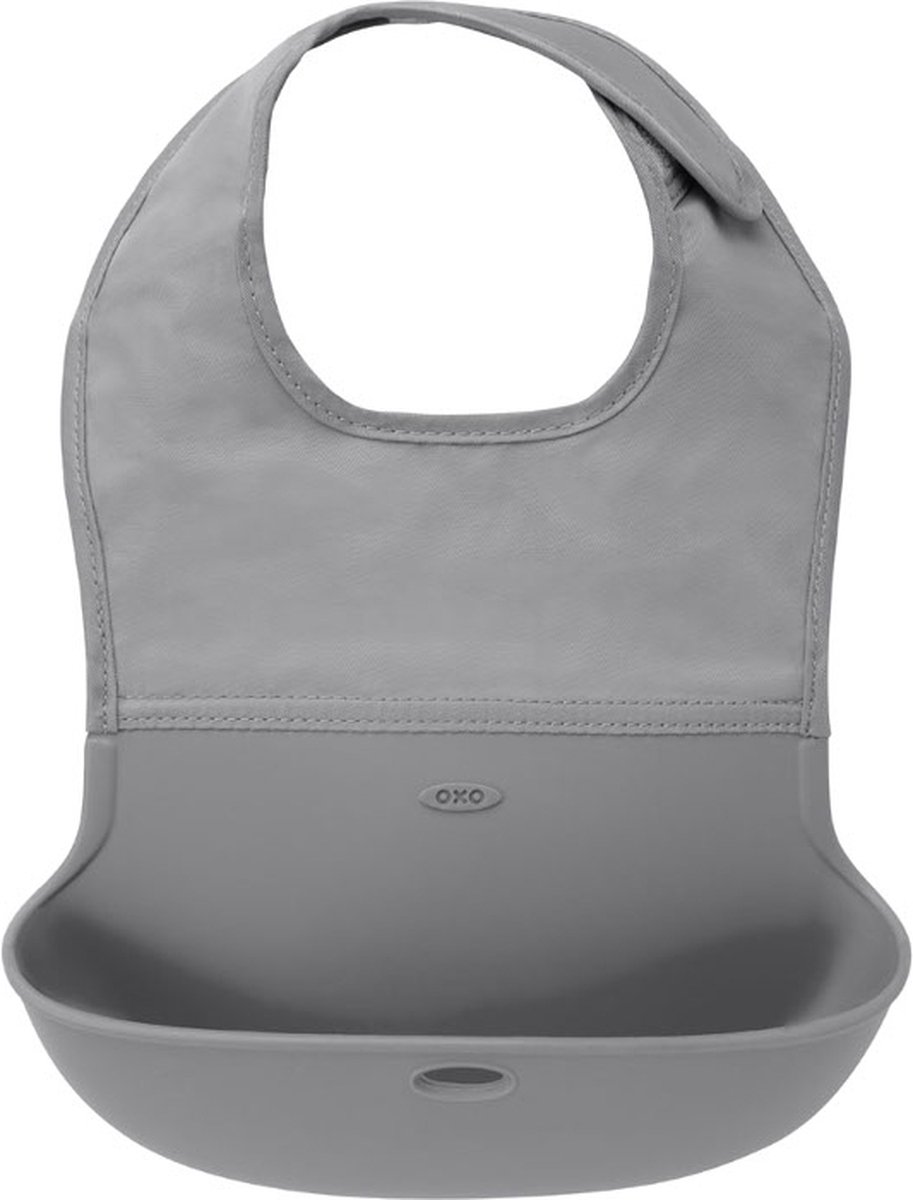Goedkoopste OXO tot Oprolbare slab -Slabbetjes - Slabbertjes baby - Slab - Grey