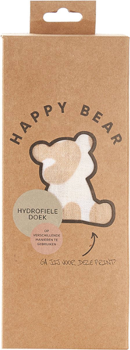 HappyBear - Swaddle Hydrofiele Doek - Roar - Extra groot - 120cm - Inbakerdoek - 100% zachte tweelaags katoenen mousseline van Merkloos — afbeelding 3