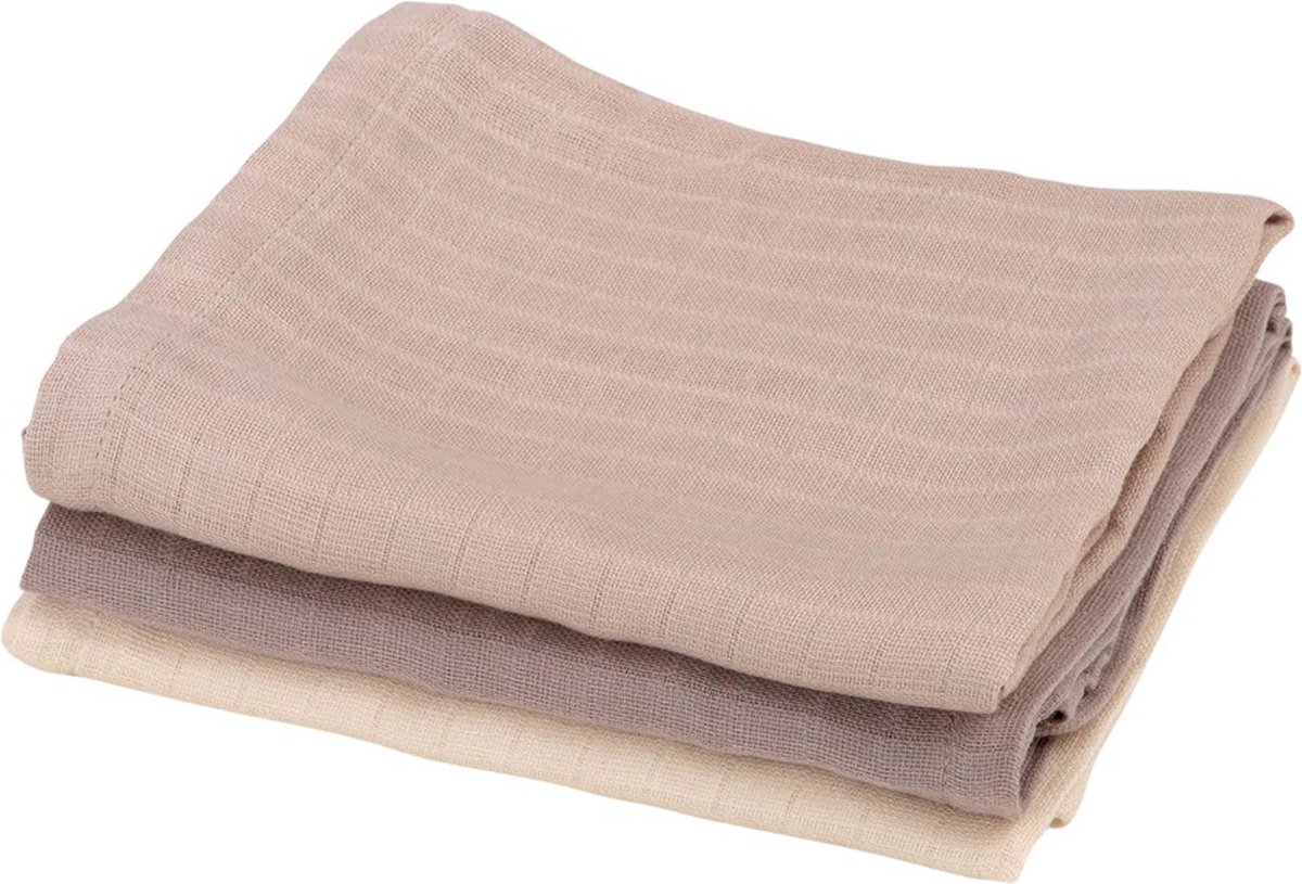 Sebra Hydrofieldoek - 3 Stuks - Moonlight Beige