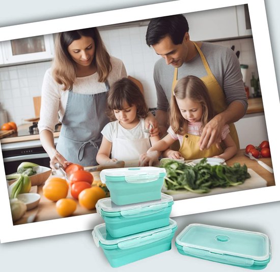 Boraboi® Efficiënte Keukenoplossing: Set van 2 Stapelbare Transparante Spaghetti- en