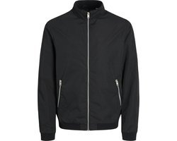 Jack & Jones - Heren Jas zomer Mash Harrington Bomber - Zwart - Maat S