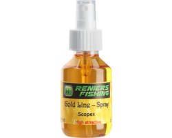 Reniers Fishing Gold Line Spray 100ml – Onverdunde Attractieve Aasspray - Smaak : Vanille